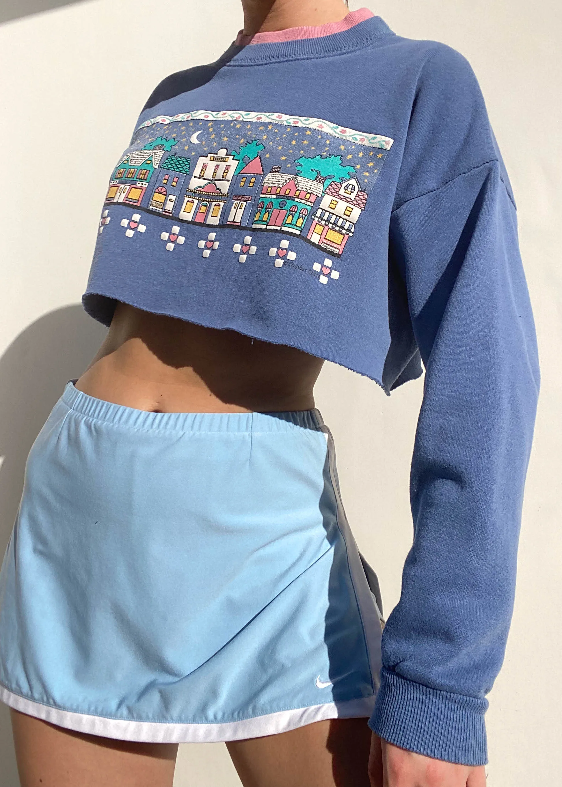 90's Neighborhood Layered Crewneck (XS-S)